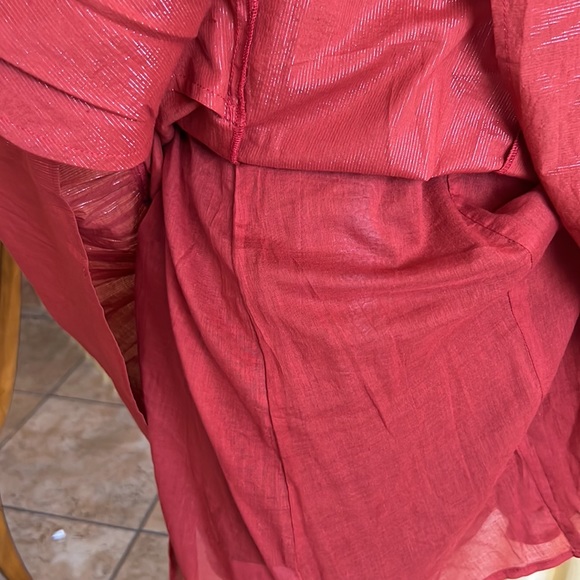 Linden Street Studio Balloon Sleeve Mini Dress. - Picture 7 of 10